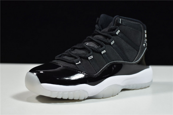 Air Jordan 11 25th Anniversary Black Silver Eyelets CT8012-011