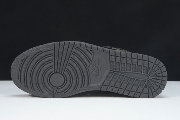 Air Jordan 1 Retro High Black Metallic Gold (2020) 555088-032