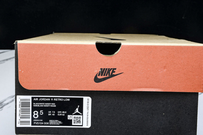 Air Jordan 11 Low Bred   FV5104-006