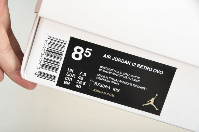 OVO x Air Jordan 12 “White  873864-102