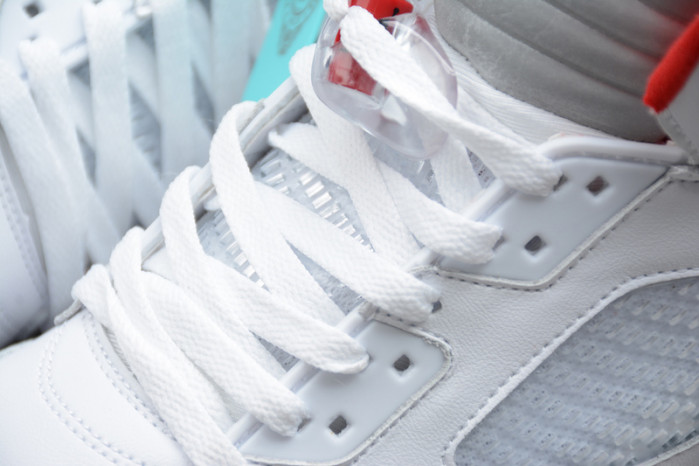 Air Jordan 5 Retro Fire Red Silver Tongue (2020)  DA1911-102