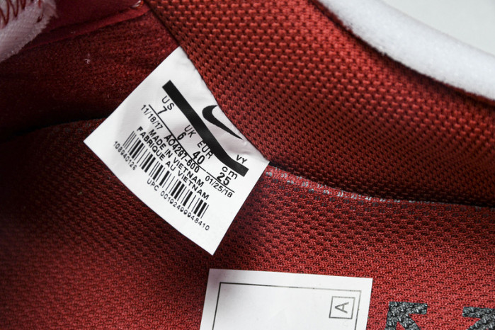 NIKE OF x AIR FORCE 1 LOW RED  AO4297-600