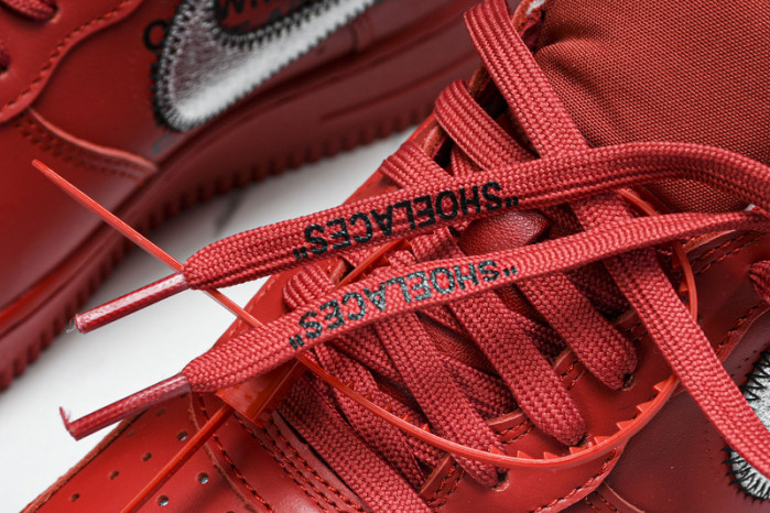 NIKE OF x AIR FORCE 1 LOW RED  AO4297-600