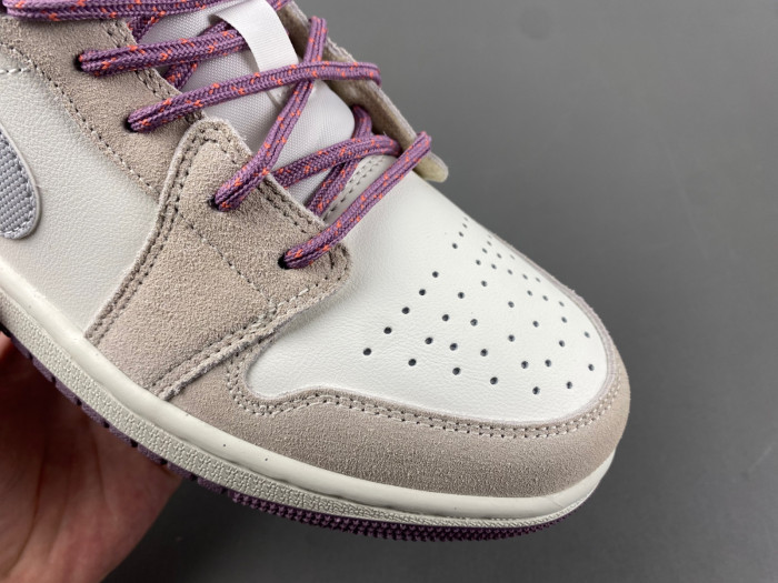 Air Jordan 1 Low GS SAIL LEGEND LIGHT BROWN VIOLET DUST NEUUTRAL GREY FQ8094-100