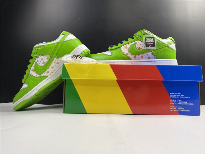 nike sb dunk low Svp*me stars mean green (2021) dh3228-101