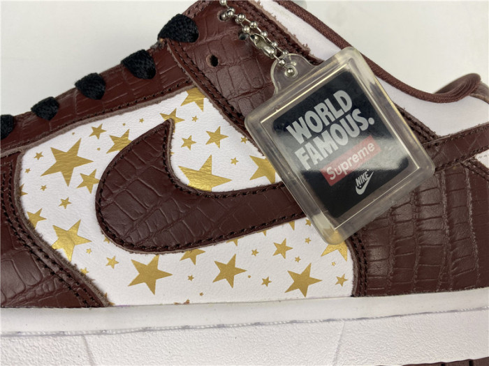 nike sb dunk low Svp*me stars barkroot brown (2021)  dh3228-103
