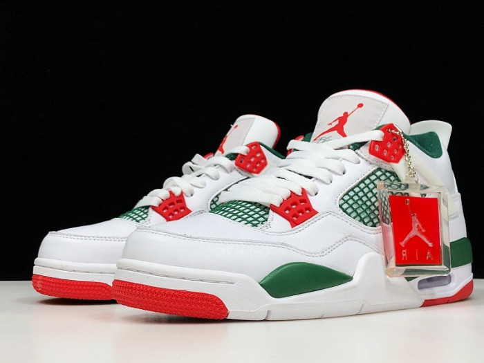 Air Jordan 4 NRG White/Gorge Green-Varsity Red AQ3816-163