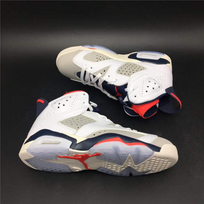 AIR JORDAN 6 RETRO TINKER WHITE/INFRARED 23-NEUTRAL GREY-SAIL 384664-104